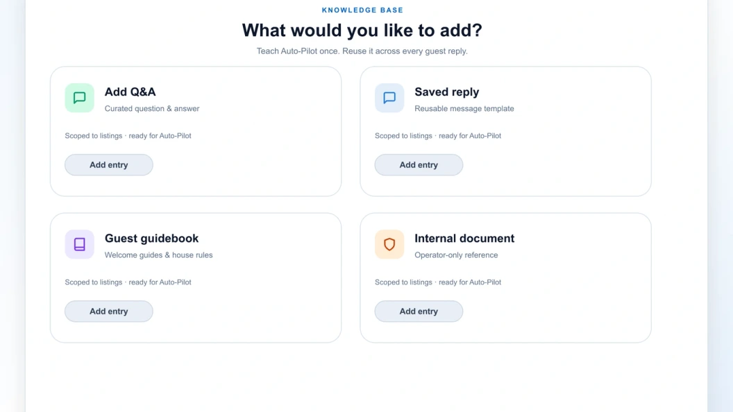 AI Center knowledge base and Auto-Pilot draft interface