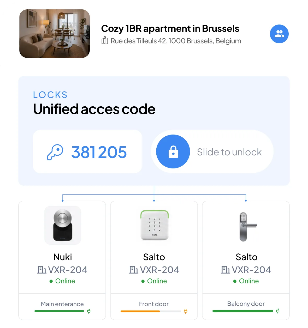 Unified codes feature screenshot