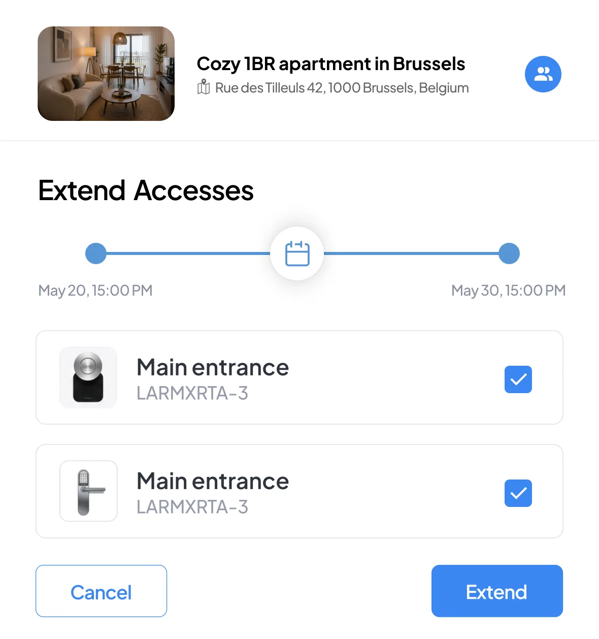 Dynamic updates feature screenshot